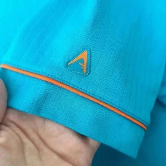 Antigua Miami Dolphins Primary Logo Polo Aqua Men’s Size L - Picture 7 of 7